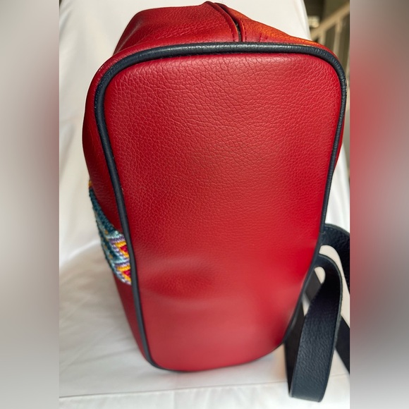 Cristina Orozco Leather Backpack with Embroidered Detail main image 8